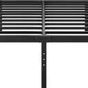 Hunlostten 18in Full Size Bed Frame No Box Spring Needed, Heavy Duty Metal Platform Bed Frame Full with Round Corners, Easy Assembly, Noise Free, Black