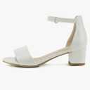 Soda Kids/Children/Girls KICK-2 Wide band Comfortable Sole with Velcor Ankle Strap Block Heel Counter Back Fashion Sandals Shoes 11