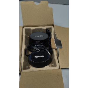 Amazon Basics Stereo 2.0 Speakers for PC or Laptop with Volume Control, 3.5mm Aux Input, USB-Powered, 1 Pair, Black