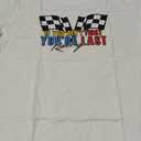 Racing Shirt Women Race Day Checkered Flag Printed Tshirt Car Race Team Lover Shirt Raceday Short Sleeve Tee Tops