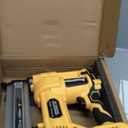 Cordless 2" Brad Nailer Compatible with Dewalt 20V Battery (No Battery), 2-in-1 Electric Nail Gun/Staple Gun, 18 Gauge Nail Gun Battery Powered with 1000 Nails for Wood Carpentry