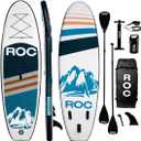 Roc Inflatable Stand Up Paddle Board with Premium SUP Paddle Board Accessories, Wide Stable Design, Non-Slip Comfort Deck for Youth & Adults