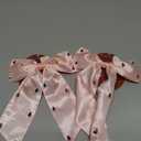 Carole Bow Hair Clip Pink Satin