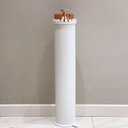 Free Standing Towel Rack, Freestanding Towel Rack, Foldable Wooden Towel Rack for Bathrooms, Balconies, Bedrooms and Indoors(White) (50x50x121cm)