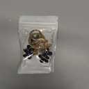 3 x Initial Letter Keychain for Women with Cute Flower Charm  Alphabet Keyring for Keys, Purse, Bags, Backpack & Handbag (Black)