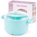 Silicone Wax Warmer for Hair Removal, Foldable Hot Wax Melter Machine for Hard and Soft Wax Beads, 18.6oz Electric Waxing Kit Silicone Heater Pot for Full Body, Legs, Face, Eyebrows & Bikini