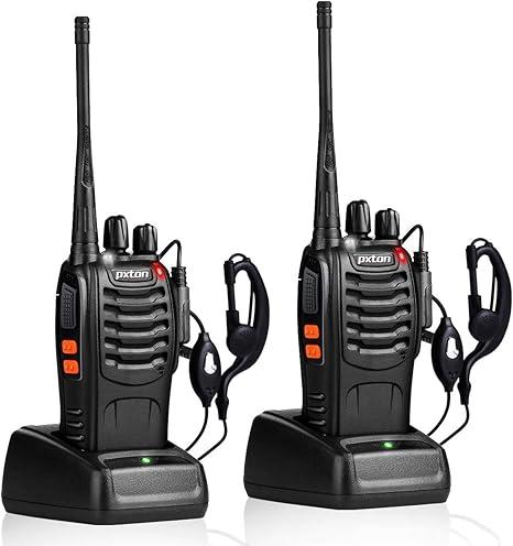 pxton 999 Channels ham Radio Dual Band Handheld Two Way Radio Waterproof walkie talkies for Adults Long Range with Wireless Frequency Copy,NOAA,VOX,Super Flashlight USB-C Charger and Li-ion Battery 2 Sets