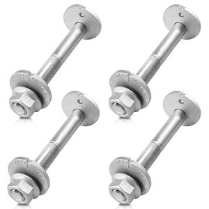 4 Pcs Front Shaft Rear Lower Control Arm Alignment Cam Bolts Fits for 2005-2012 Pathfinder, 2005-21 Frontier, 2012-2015 Nissan Armada 2005-2015 Xterra Adjustment Eccentric Bolt for 54580-7S000
