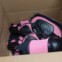 Kids Motorcycle Jacket Suit , Youth Dirt Bike Gear Armor Suit (Pink, L)