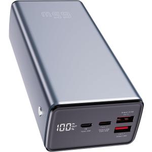 65W Laptop Power Bank 50000mah Fast Charging, Large Travel Laptop Battery Power Bank for Camping, USB C LED Display Portable Phone Charger Battery Power Banks for iPad Tablet Outdoor, Count of 4