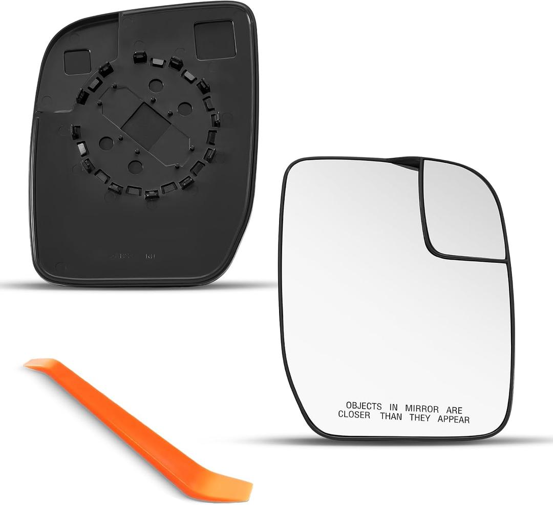 Compatible with Ford E150 E250 E350 Passenger Side Mirror, 2010 2011 2012 2013 2014 - Right Side Mirrors Glass Replacement for E-150 E-250 E-350, NON-Heated