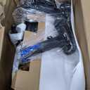 COLAMY Ergonomic Mesh Office Chair with Footrest, Executive High Back Computer Desk Chair with Wide Headrest and Adjustable 3D Arms, Fixed Tilt Lock and Lumbar Support (Black) (5188-Black-New)