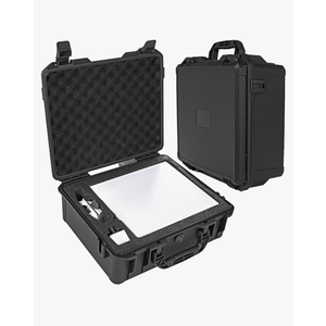 Starlink Mini Waterproof Hard Case-Travel Portable Storage Case fits Starlink Mini Dish Kit Perfectly Protection for Kickstand,Pipe Adapter,Cables,Power Supply&More,Durable Foam-Dual Layer Shock