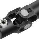 cciyu 5/8"-36 Spline * 3/4" Round Steering joints Black Single U-Joint Shaft 96mm