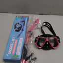 Greatever Dry Snorkel Set, Panoramic Wide View, Anti-Fog Scuba Diving Mask, Professional Snorkeling Gear for Kids (S)