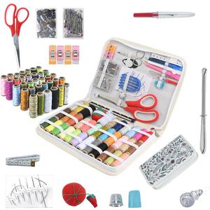 Large Sewing Kits for Adult, Portable Sewing Bag, Basic Sewing Kit for Adults, Kids, Beginner, Home, Travel, White