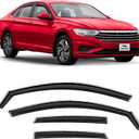 Voron Glass in-Channel Extra Durable Rain Guards for Volkswagen Jetta 2019-2026, Window Deflectors, Vent Window Visors, 4 Pieces - 200675
