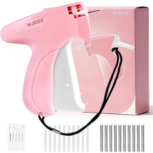 Stitch Gun for Clothes, Handheld Quick Clothing Fixer, Tagging Gun for Clothing, Jeans, Curtains, Price Label and DIY Projects-Pink - TTGB25
