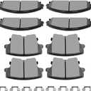 SCITOO D1058 D1057 Brake Pads Sets - Front & Rear For Chrysler For 300 (2005-2020), For Dodge Avenger (2014), For Challenger (2009-2020), For Charger (2006-2020), For Magnum (2005-2008)