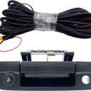 68044904AG Backup Camera Tailgate Handle with Rear View Parking Camera Compatible with 2012-2018 Ram 1500, 2011-2018 Ram 2500/3500 - Textured Black (RCA Connector)
