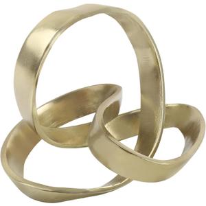JONATHAN Y DEC1000C Chamberlain 7" Aluminum Abstract Knot Decorative Sculpture Home Decor for Office, Bedroom, Living Room, Shelves & Coffee Tables, Gold