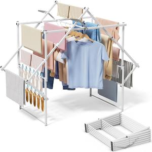 Sakugi Foldable Clothes Drying Rack, 48.2" W, Stable Arch Structure, 23.6"D x 48.2"W x 40.0"H