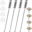 Washer Suspension Rod Kit Compatible with Whirlpool WTW4616FW2 WTW4800BQ0 WTW4800BQ1 WTW4616FW0 WTW4616FW1 WTW4616FW3 WTW4715EW0 WTW4715EW2 WTW4810BQ0 WTW4810BQ1 WTW4810EW0