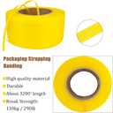 Banding Strapping Kit, Pallet Strapping Kit, Poly Strapping Kit, Plastic Strapping Kit Include Pallet Packaging Strapping Tool, Sealer Tools 3200' Length x 1/2" Wide and 200 Metal Seals