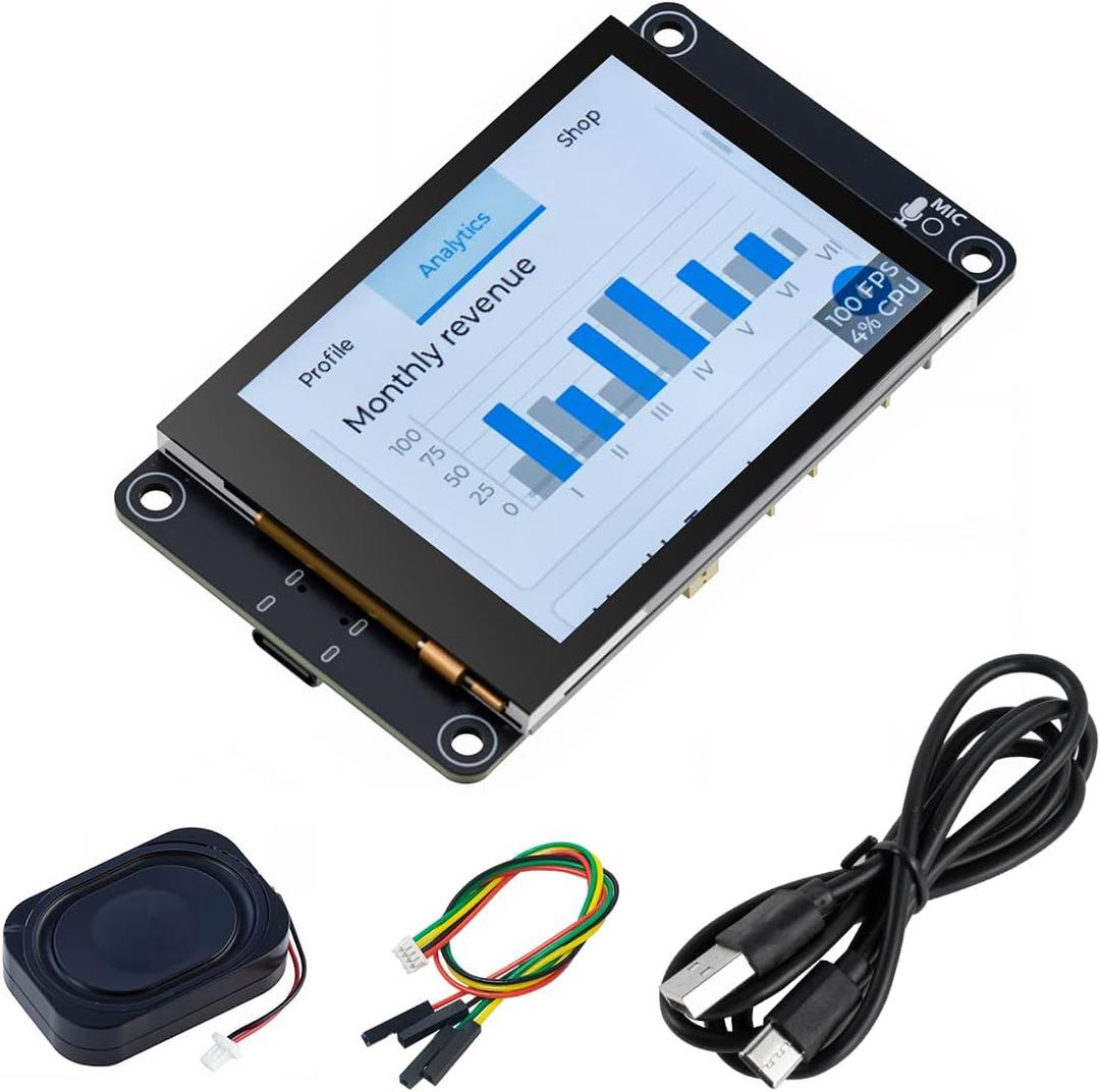 Hosyond ESP32-S3 Touchscreen Module, 2.8" 240x320 IPS LCD EPS32 Display with WiFi Bluetooth Capacitive Touch Screen for Arduino IoT Projects