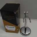 Perfecto Deluxe Chrome Razor and Brush Stand - The Best Safety Razor Stand. This Will Prolong The Life of Your Shaving Brush, metal