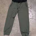 Men Jogger Pants Olive Large