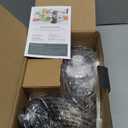 Cambom Rotary Cheese Grater Hand Crank Cheese Shredder for Fresh Cheese, Vegetable, Nuts,Non-slip Suction Base, Free Cleaning Brush Three Blades, Black