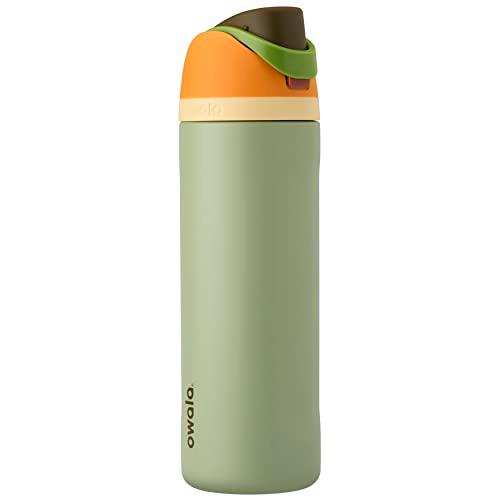 Owala FreeSip Insulated Stainless Steel Water Bottle with Straw for Sports, Travel, and School BPA-Free Sports Water Bottle, 24 oz, Camo Cool