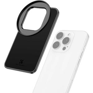 K&F CONCEPT 6.1 inch Magnetic Lens Filter Mount Adapter Compatible with iPhone and 67mm Threaded Filters, Compatible with 17/16/15/14/13/12, 16/15/14/13/12 Pro (Filter Not Included)