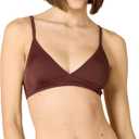 Amazon Essentials Womens Light-Support Classic Bikini Swimsuit Top (Medium, Deep Brown)