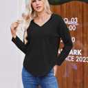 Womens Hoodies Long Sleeve Sweatshirts Pullover Top V Neck Drawstring Shirts With Pocket Loose Casual (Black, XL)