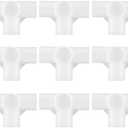 uxcell Shoe Rack Accessories Connectors, 16mm Inner Diameter for Repair Assembled Wardrobe 4 Way, Replacement of Parts 15 Pcs