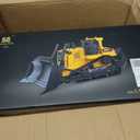 fisca Remote Control Bulldozer RC 1/16 Full Functional Construction Vehicle, 2.4Ghz 11 Channel Dozer Front Loader Toy with Light and Sound for Kids Age 6, 7, 8, 9, 10 and Up Years Old, 14.8 x 7.7 x 6.1 inches