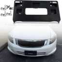FASTCHE Front Bumper License Tag Plate Frame Bracket Holder Compatible with 2008 2009 2010 2011 2012 Honda Accord Replace # HO1068112 71145TA0A00