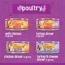 Purina Friskies Gravy Wet Cat Food Variety Pack, Poultry Shreds, Meaty Bits and Prime Filets - (Pack of 32) 5.5 oz. Cans (EXP 01/01/28)