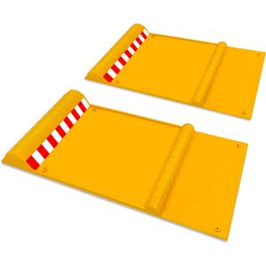 ROBLOCK 21.6" X 11" Car Parking Guide Mat for New Drivers, Anti-Skid Garage Car Stopper for Trucks, SUVs, Parking Mats for Indoor Outdoor Garage Floors, Pack of 2 , Yellow ROBLOCK 21.6" X 11" Car Parking Guide Mat for New Drivers, Anti-Skid Garage Car Stopper for Trucks, SUVs, Parking Mats for Indoor Outdoor Garage Floors, Pack of 2 , Yellow