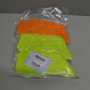 AugRing Women's Neon Scrunch Crew Socks 80s 90s Retro 3-Pack Cotton Stacked Boot Calf Cozy Ribbed Slouchy Socks Size 5-10 (2-neon Green/1-neon Orange)