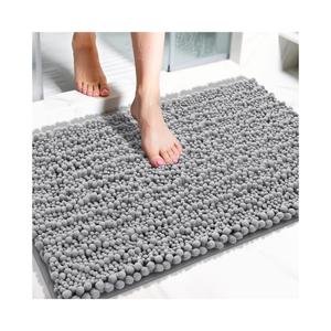 Bathroom Rugs Non Slip Washable - Ultra Soft Absorbent Chenille Bath Mat, Quick Dry Shaggy Floor Carpet for Tub Shower, Gray Home Decor Accessories
Amazon's Choice