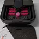 Beinilai Collapsible Foot Spa, Foot Bath with Heat and Massage and Bubble Jets, Foot Soak Tub with Six Non Motorized Rollers, Acupressure Massage Points, Red Light and Removable Pumice Stone