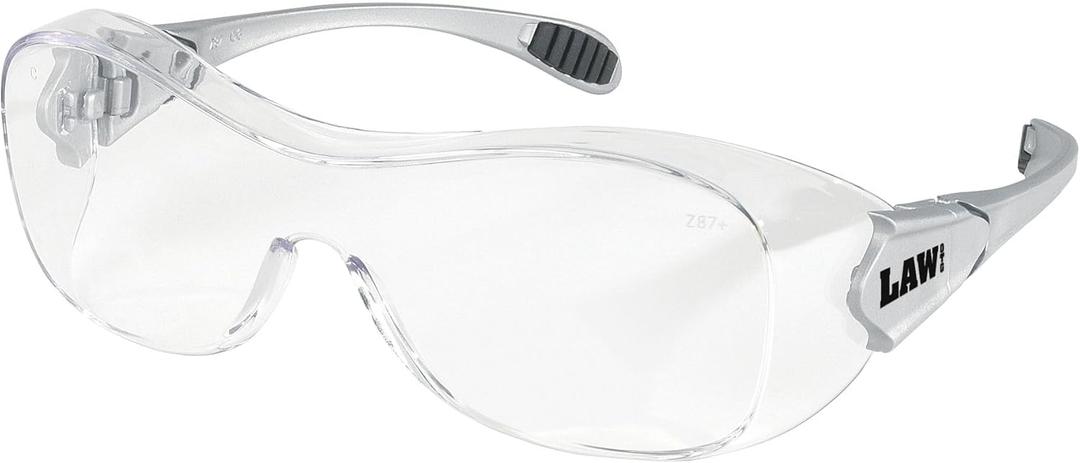 MCR Safety Glasses OG110AF Law Over The Glass Safety Dialectric Glasses, Polycarbonate Clear Lens with UV Protection, Scratch Resistant and Anti-Fog Coating , 1 Pair (One Size)