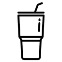 Plastic Sipper & Straw Lemon Edition