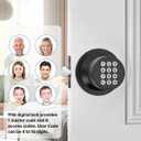 Keyless Entry Lock with Code, Digital Door Knob with Keypad for Bedroom Front Door Garage Home Apartment, Oil Rubbed Bronze