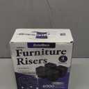 Bed Risers Furniture Risers Heavy-Duty Rectangular Adjustable Block Lift to 3 inches and 4.3 inches Desk, Sofa, Chair Legs, Refrigerator, Washing Machine Support up to 4000 pounds (Square-white-4 Pack)