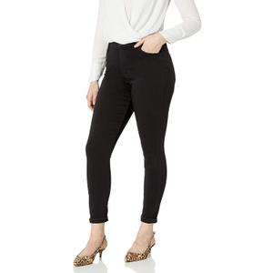 Bandolino Women's Mandie Signature Fit 5 Pocket Jean, Saturated Black, 18 Short