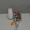 BLOSMON Christmas Flowers Artificial Decorations: Vase with 4 Stems Red Berry Bouquet for Table Centerpiece Decor - Xmas Fake Floral Holly Berries Picks for Tabletop Bathroom